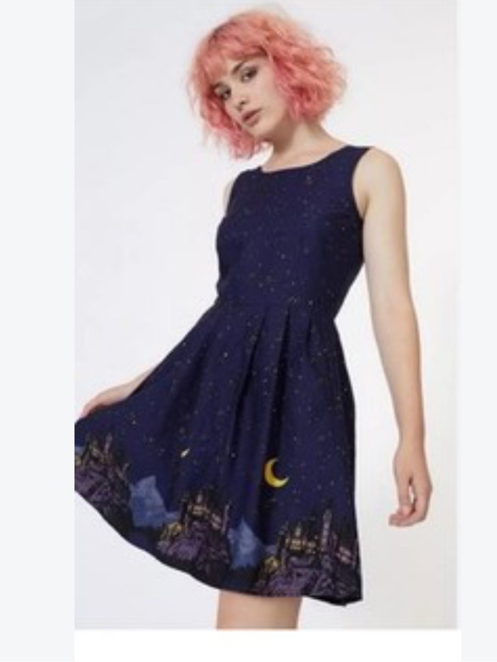 ModCloth Black Friday Harry Potter I Solemley Swear Midnight Dress Navy Blue